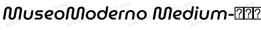 MuseoModerno Medium字体转换